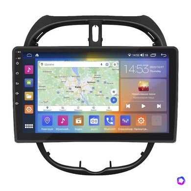 Штатна магнітола Lesko для Peugeot 206 1998-2012 екран 9" 4/64 Gb CarPlay 4G Wi-Fi GPS Prime